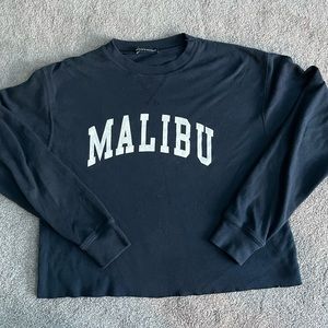 Navy Malibu Brandy Melville sweatshirt